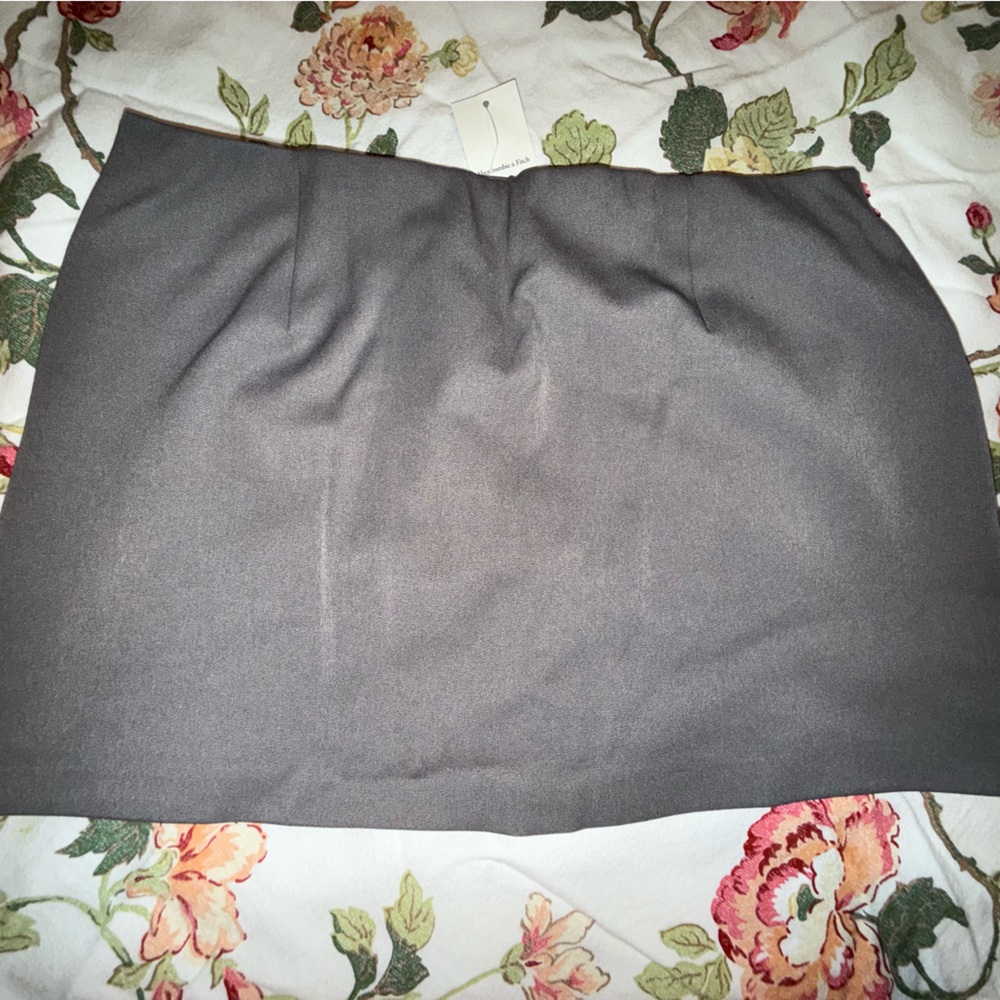 Abercrombie & Fitch Charcoal Gray Stretch Mini Skirt